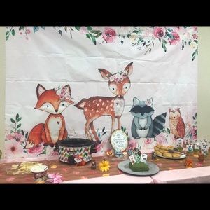 Woodland Creature Backdrop